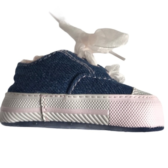 Carter's Chambray Sneaker Crib Shoes - Picture 4 of 14